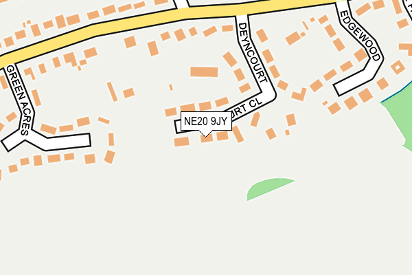 NE20 9JY map - OS OpenMap – Local (Ordnance Survey)