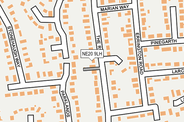 NE20 9LH map - OS OpenMap – Local (Ordnance Survey)