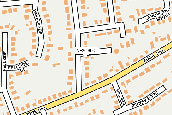 NE20 9LQ map - OS OpenMap – Local (Ordnance Survey)
