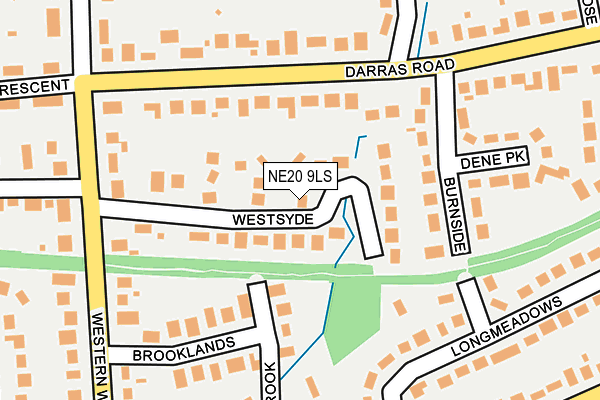 NE20 9LS map - OS OpenMap – Local (Ordnance Survey)