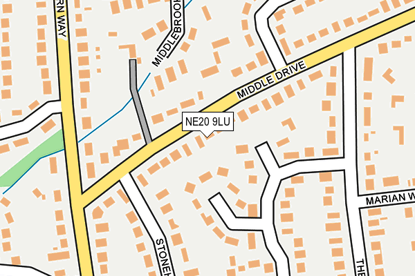 NE20 9LU map - OS OpenMap – Local (Ordnance Survey)