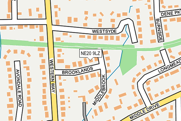 NE20 9LZ map - OS OpenMap – Local (Ordnance Survey)