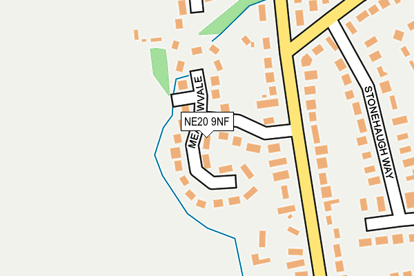 NE20 9NF map - OS OpenMap – Local (Ordnance Survey)