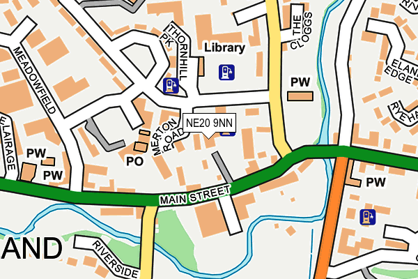 NE20 9NN map - OS OpenMap – Local (Ordnance Survey)