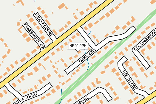 NE20 9PH map - OS OpenMap – Local (Ordnance Survey)
