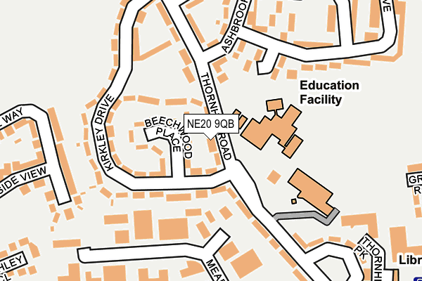 NE20 9QB map - OS OpenMap – Local (Ordnance Survey)