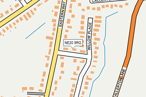 NE20 9RG map - OS OpenMap – Local (Ordnance Survey)