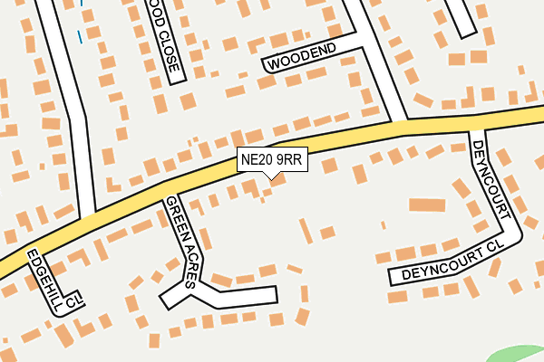 NE20 9RR map - OS OpenMap – Local (Ordnance Survey)