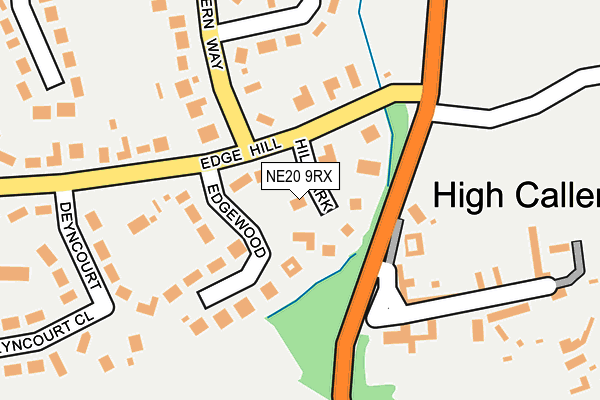 NE20 9RX map - OS OpenMap – Local (Ordnance Survey)