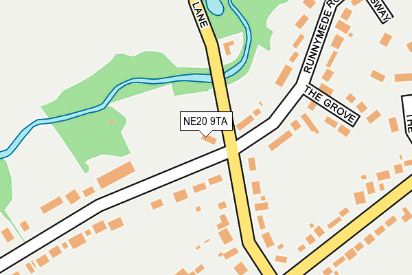 NE20 9TA map - OS OpenMap – Local (Ordnance Survey)