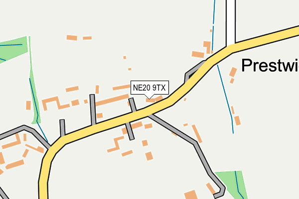 NE20 9TX map - OS OpenMap – Local (Ordnance Survey)