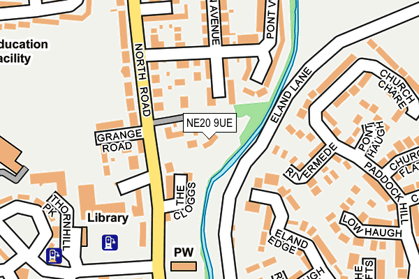 NE20 9UE map - OS OpenMap – Local (Ordnance Survey)