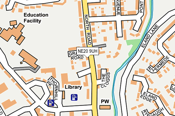 NE20 9UH map - OS OpenMap – Local (Ordnance Survey)