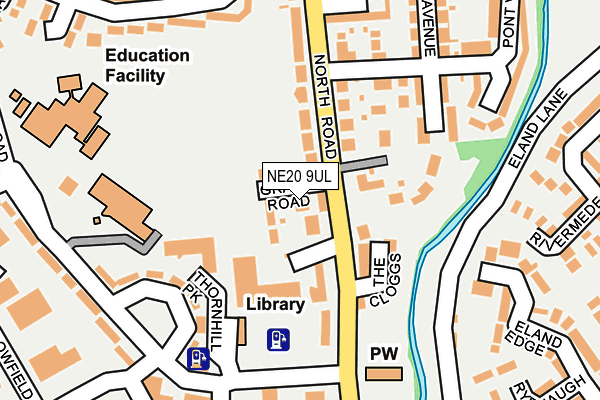 NE20 9UL map - OS OpenMap – Local (Ordnance Survey)