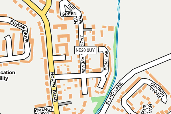 NE20 9UY map - OS OpenMap – Local (Ordnance Survey)