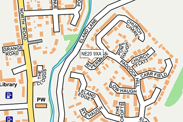 NE20 9XA map - OS OpenMap – Local (Ordnance Survey)