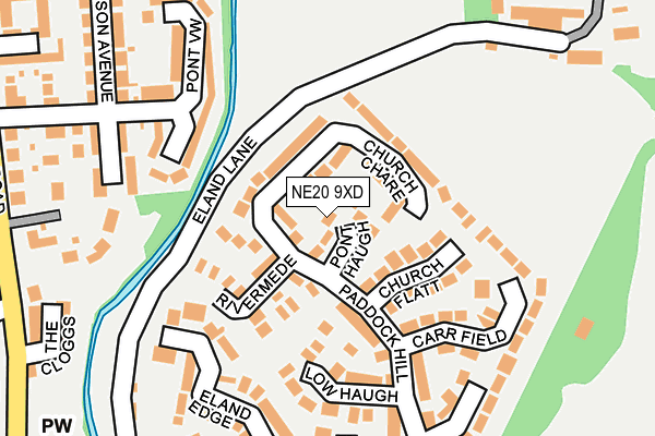 NE20 9XD map - OS OpenMap – Local (Ordnance Survey)
