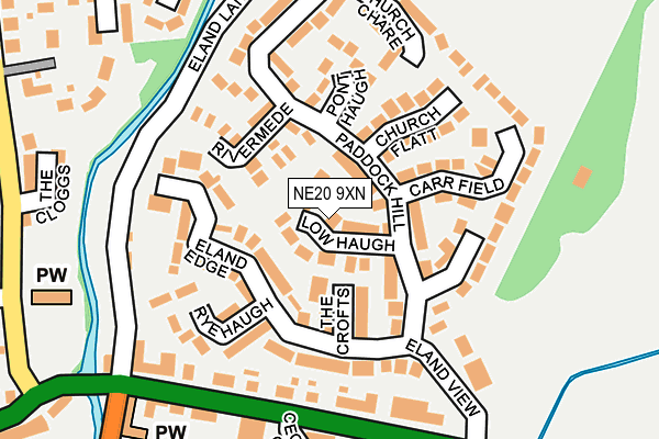 NE20 9XN map - OS OpenMap – Local (Ordnance Survey)