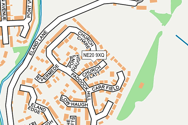 NE20 9XQ map - OS OpenMap – Local (Ordnance Survey)