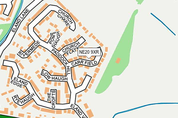 NE20 9XR map - OS OpenMap – Local (Ordnance Survey)