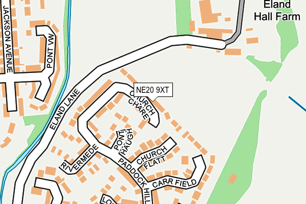 NE20 9XT map - OS OpenMap – Local (Ordnance Survey)