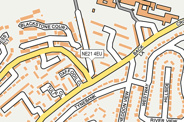 NE21 4EU map - OS OpenMap – Local (Ordnance Survey)