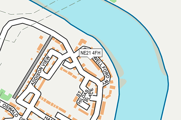 NE21 4FH map - OS OpenMap – Local (Ordnance Survey)