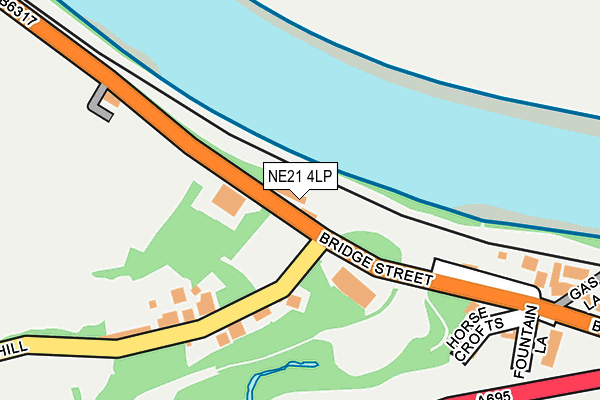 NE21 4LP map - OS OpenMap – Local (Ordnance Survey)