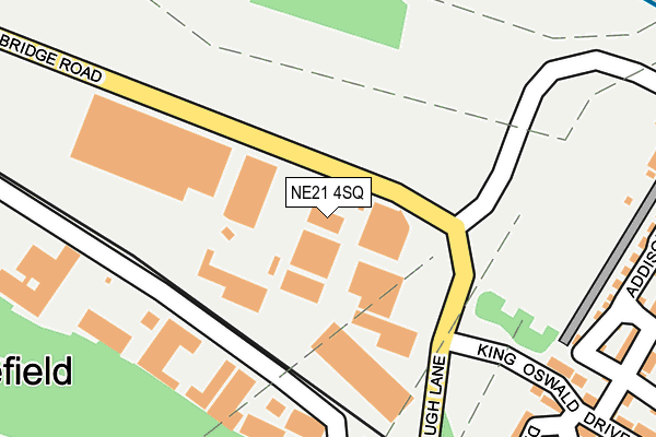 NE21 4SQ map - OS OpenMap – Local (Ordnance Survey)