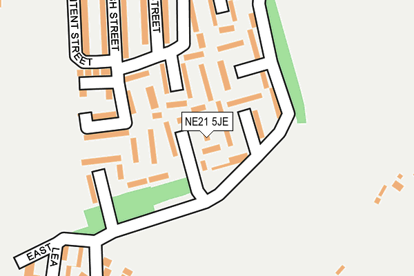 NE21 5JE map - OS OpenMap – Local (Ordnance Survey)
