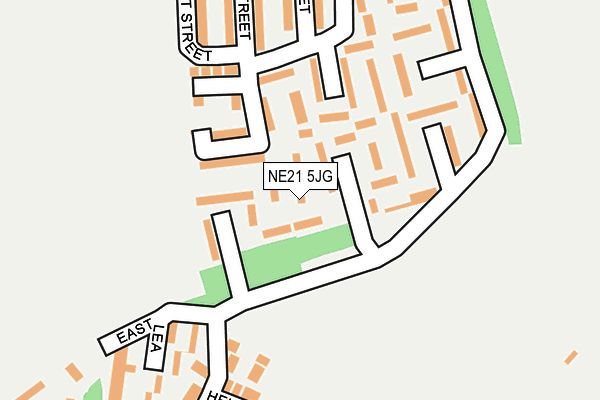 NE21 5JG map - OS OpenMap – Local (Ordnance Survey)