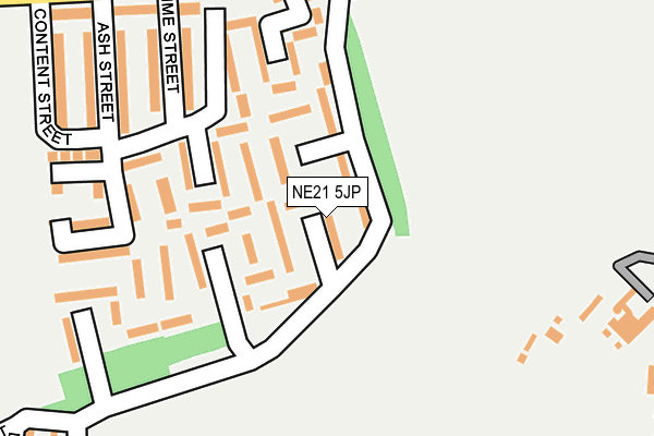 NE21 5JP map - OS OpenMap – Local (Ordnance Survey)