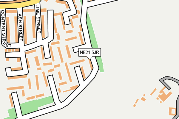 NE21 5JR map - OS OpenMap – Local (Ordnance Survey)