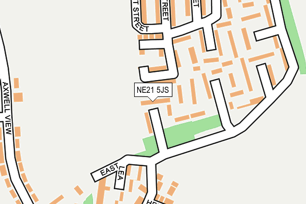 NE21 5JS map - OS OpenMap – Local (Ordnance Survey)