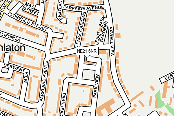 NE21 6NR map - OS OpenMap – Local (Ordnance Survey)