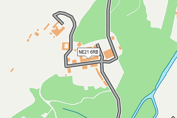 NE21 6RB map - OS OpenMap – Local (Ordnance Survey)