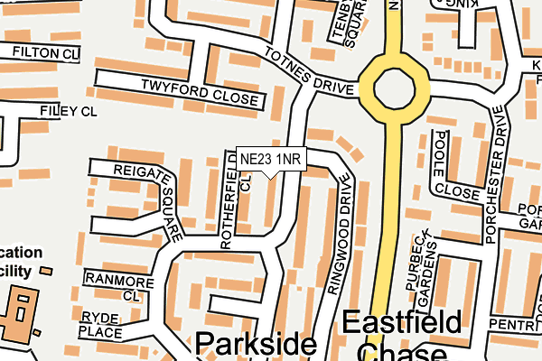 Map of AW PUBLICATIONS LTD at local scale