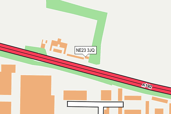 NE23 3JQ map - OS OpenMap – Local (Ordnance Survey)