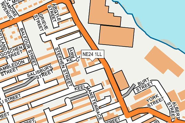 NE24 1LL map - OS OpenMap – Local (Ordnance Survey)