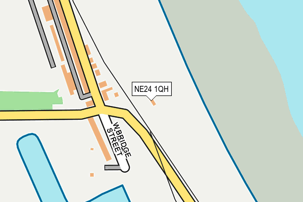 NE24 1QH map - OS OpenMap – Local (Ordnance Survey)