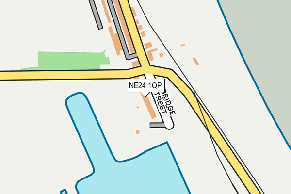 NE24 1QP map - OS OpenMap – Local (Ordnance Survey)