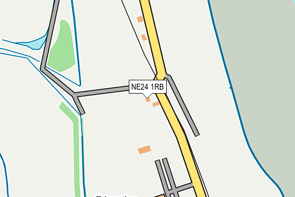 NE24 1RB map - OS OpenMap – Local (Ordnance Survey)