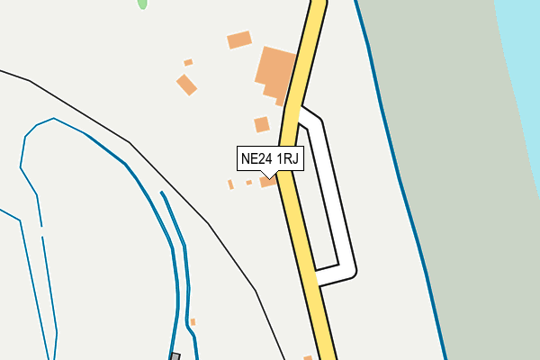 NE24 1RJ map - OS OpenMap – Local (Ordnance Survey)