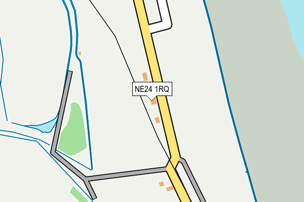 NE24 1RQ map - OS OpenMap – Local (Ordnance Survey)
