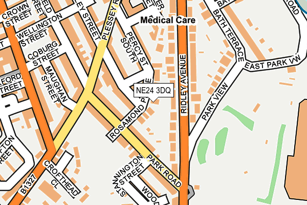 NE24 3DQ map - OS OpenMap – Local (Ordnance Survey)