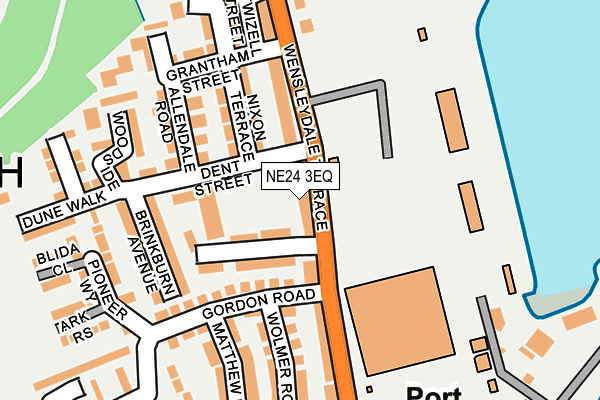 NE24 3EQ map - OS OpenMap – Local (Ordnance Survey)
