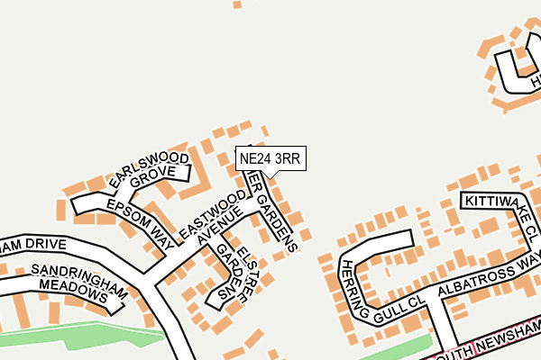 NE24 3RR map - OS OpenMap – Local (Ordnance Survey)