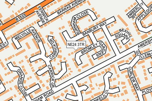 NE24 3TR map - OS OpenMap – Local (Ordnance Survey)