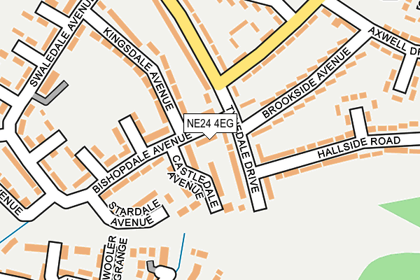 NE24 4EG map - OS OpenMap – Local (Ordnance Survey)