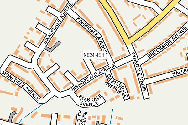 NE24 4EH map - OS OpenMap – Local (Ordnance Survey)